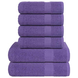 Vidaxl 6-piece towel set 360 g m² 100% cotton purple