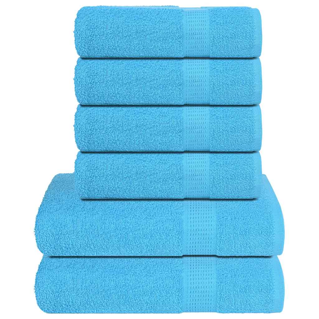 Vidaxl 6-piece towel set 360 g m² 100% cotton turquoise