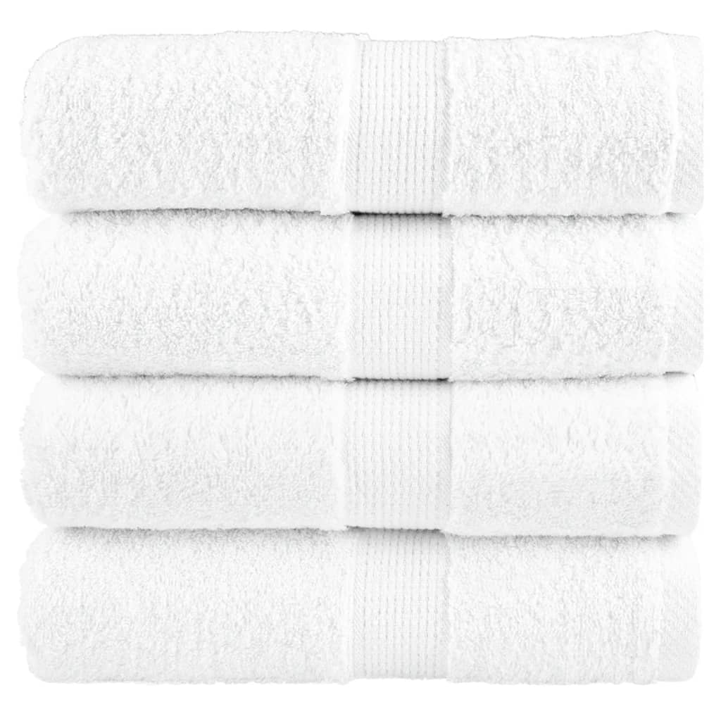 Vidaxl Guest wipes Solund 4 pcs 600 g m² 30x30 cm white