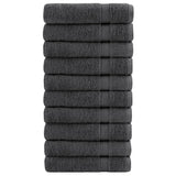 Vidaxl badehåndklæder Solund 10 stk 600 g m² 70x140 cm Anthracite