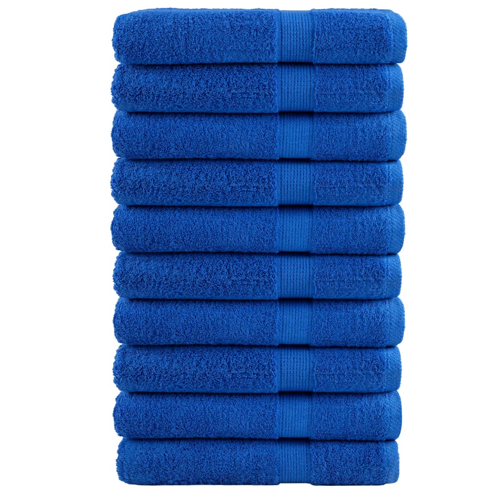 Vidaxl Sauna Cloths Solund 10 stk 600 g m² 80x200 cm blå