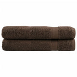 Vidaxl Towels Solund 2 pcs 600 g m² 100x200 cm brown
