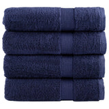 Vidaxl håndklæder Solund 4 stk. 600 g m² 50x100 cm Marine Blue