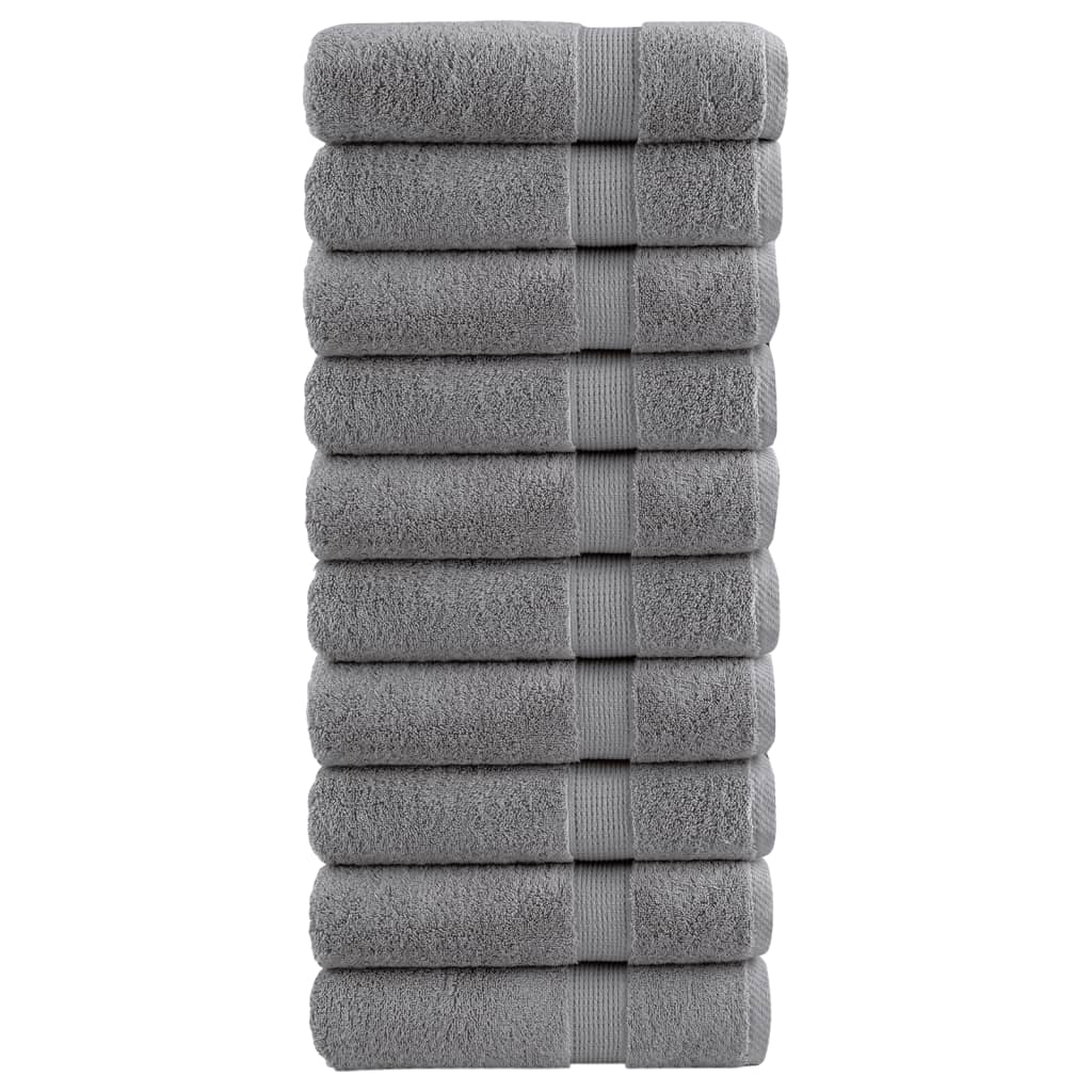 Serviettes Vidaxl Solund 10 PCS 600 g m² 50x100 cm Gray
