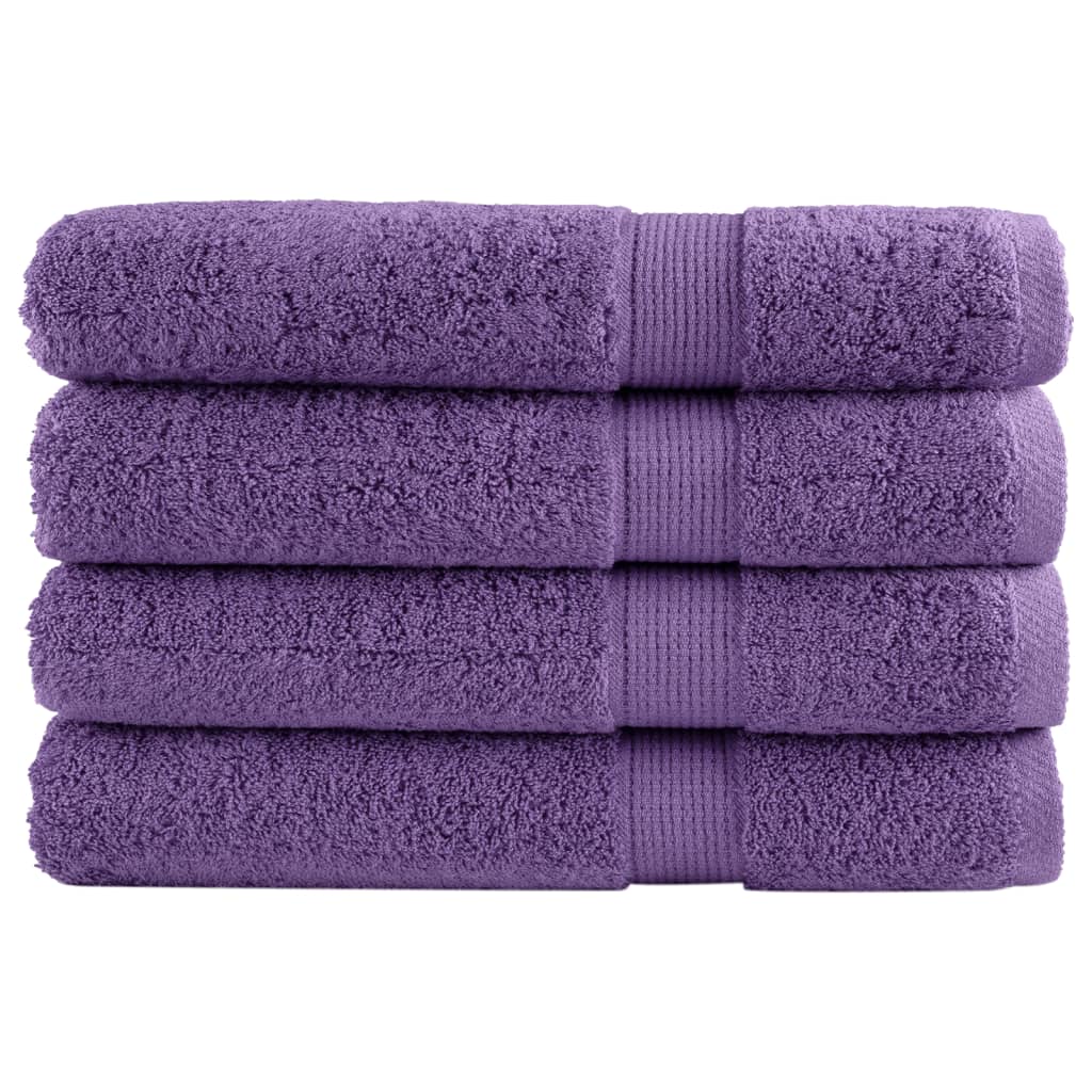 Vidaxl Sauna Cloths Solund 4 PCS 600 G m² 80x200 cm lilla
