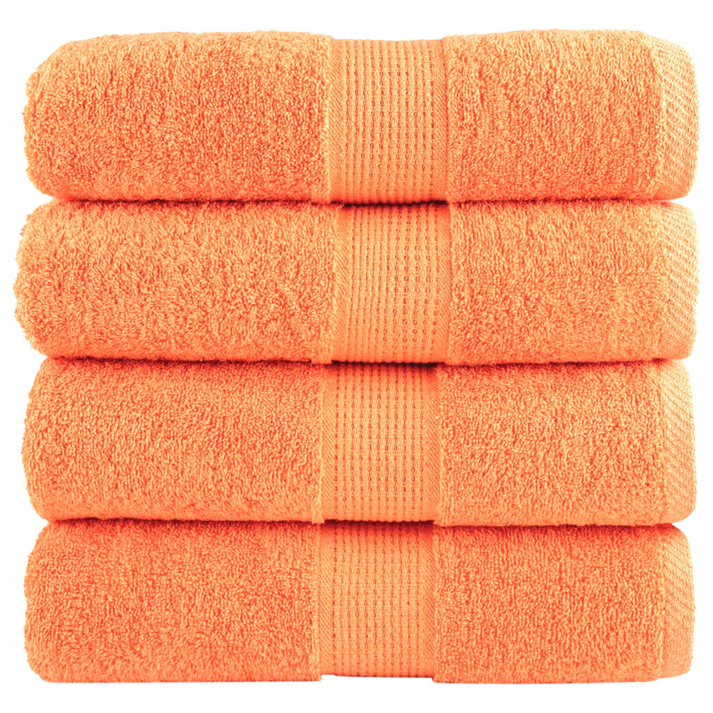 Vidaxl Guest wipes Solund 4 pcs 600 g m² 30x50 cm orange