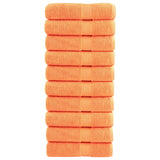 Vidaxl Handdicher Sole 10 st 600 g m²/x100 cm orange