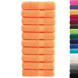 Vidaxl Handdicher Sole 10 st 600 g m²/x100 cm orange