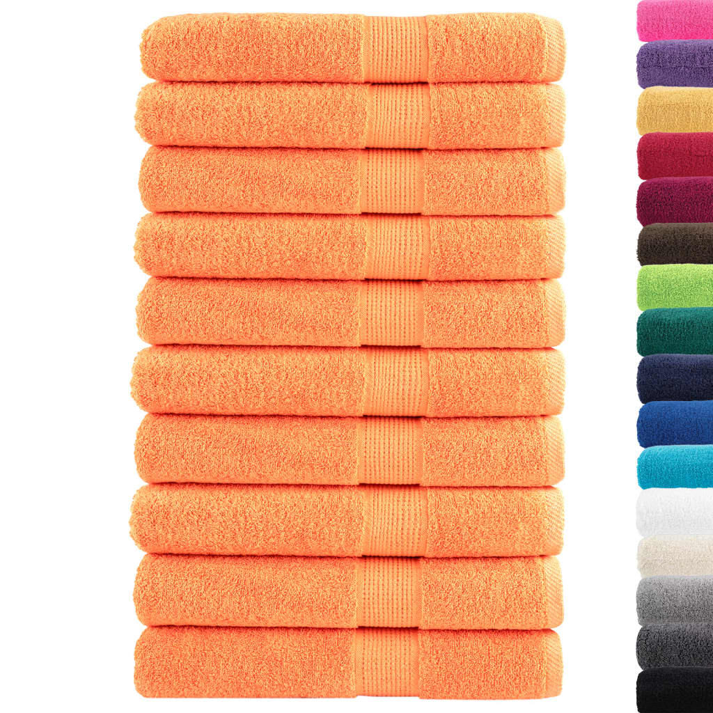 Vidaxx sauna towels solund 10 pcs 600 g m² 80x200 cm orange