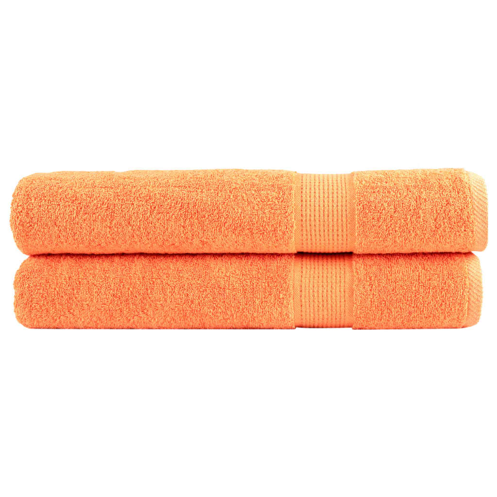 Vidaxl Handdicher Sole 2 PCS 600 g m²pose 100x200 cm orange