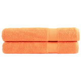Vidaxl Handdicher Sole 2 PCS 600 g m²pose 100x200 cm orange