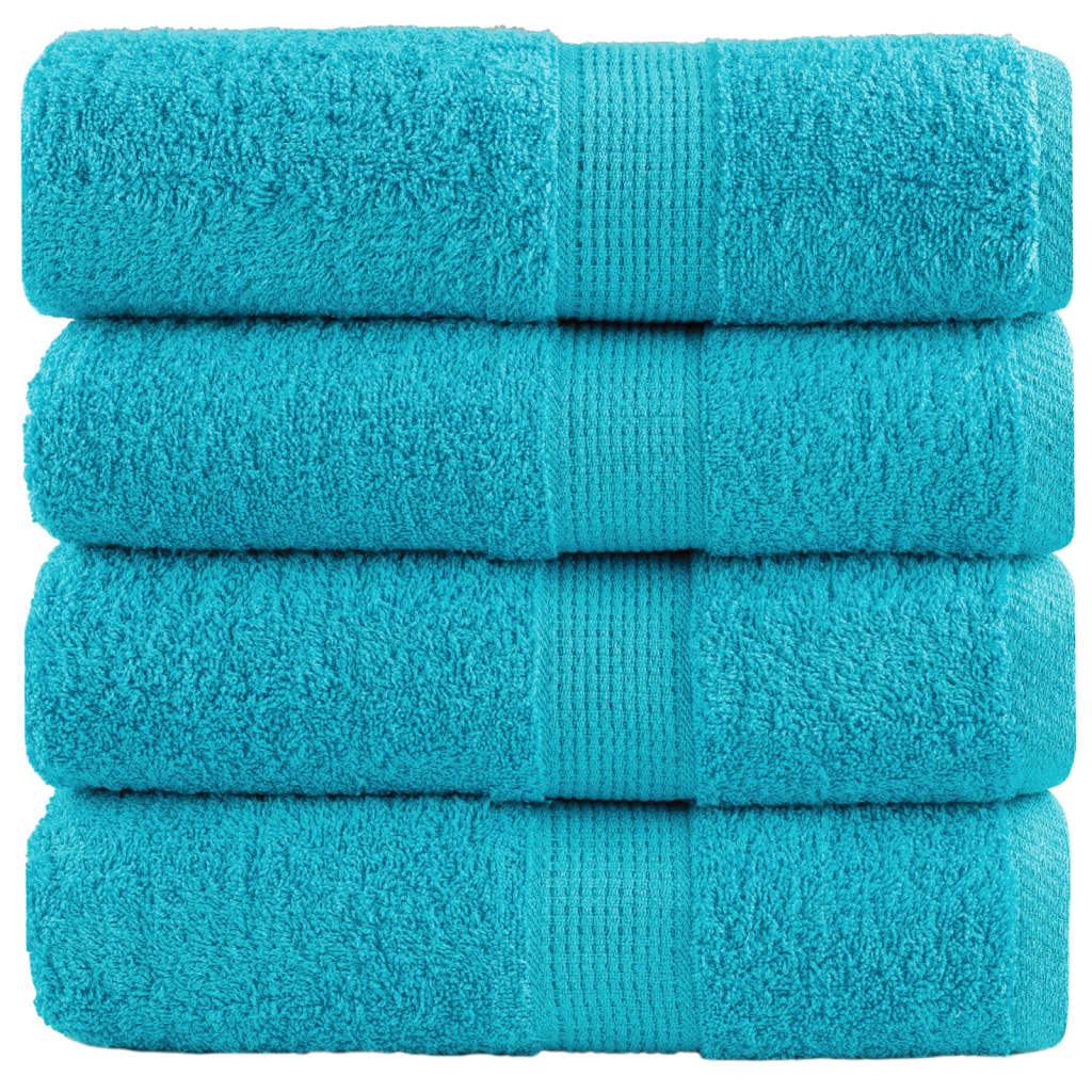 Vidaxl Guest Wipes Solund 4 Pcs 600 g m² 30x30 cm turkis