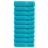 Vidaxl Towel Sole 10 PCs 600 g m²/x100 cm türkis