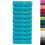 Vidaxl Towel Sole 10 PCs 600 g m²/x100 cm türkis