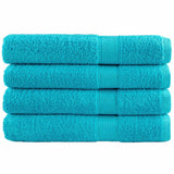 Vidaxl Sauna Cloths Solund 4 ks 600 g m² 80x200 cm tyrkysové