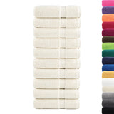 Vidaxl Towel Sole 10 PCs 600 g m²/x100 cm Crème -Colored