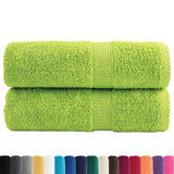 Vidaxl invité lingettes solund 2 pcs 600 g m² 30x50 cm vert pomme