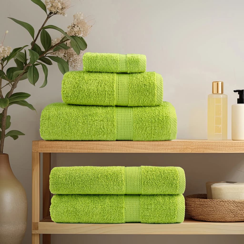 Vidaxl invité lingettes solund 2 pcs 600 g m² 30x50 cm vert pomme