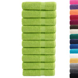 Vidaxl Towels Solund 10 pcs 600 g m² 50x100 cm apple green