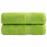 Vidaxl Bad Towel loliten 2 PCS 600 g m² Wéi 70440 cm Apple gréng