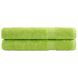 Vidaxl savna krpe Solund 2 PCS 600 g m² 80x200 cm jabolčna zelena