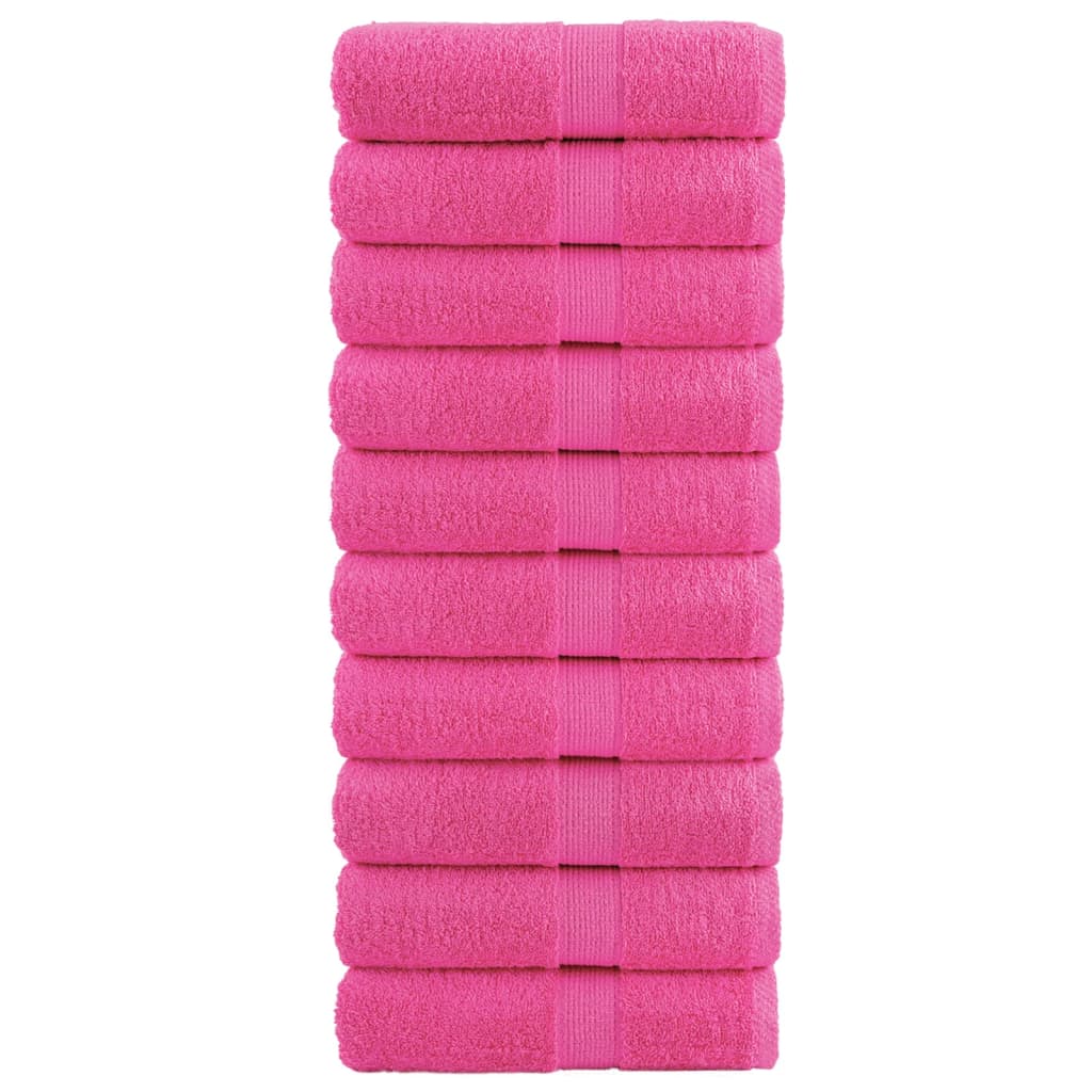 Vidaxl Guest wipes Solund 10 st 600 g m² 30x30 cm pink