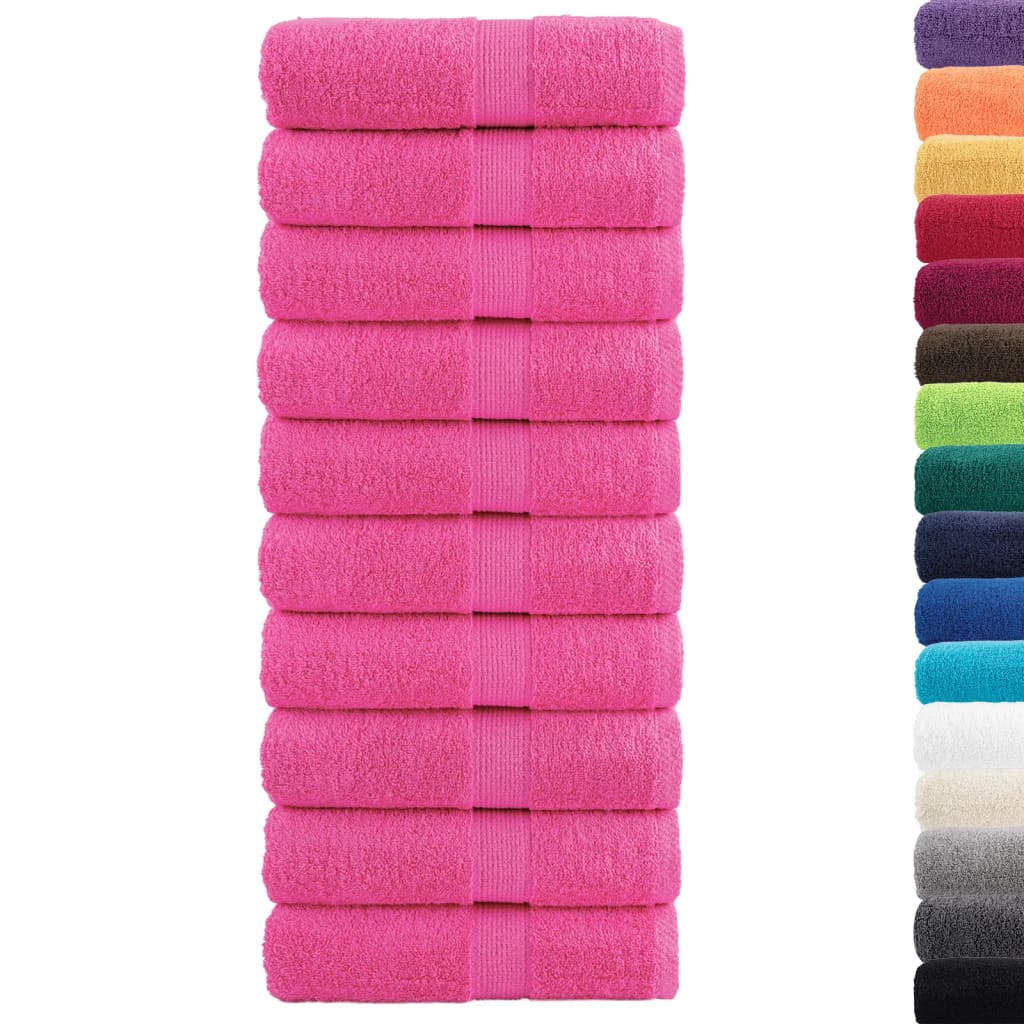 Vidaxl Guest wipes Solund 10 st 600 g m² 30x30 cm pink