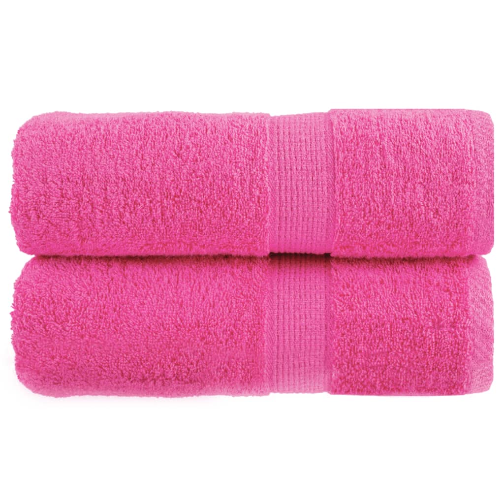 Vidaxl Guest Wipes Solund 2 stk 600 g m² 30x50 cm lyserød