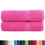 Vidaxl Bad Towel loliten 2 PCs 600 g m² 740 cm