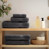 Vidaxl 8-Stück-Handtuch-Set Solund 600 g m² Anthrazitfarben