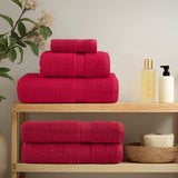 Vidaxl 8-piece towel set Solund 600 g m² Red