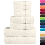 Vidaxl 8-Stéck Handduch Set Sole 600 g m² carried