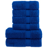 Vidaxl 6-piece towel set Solund 600 g m² Blue