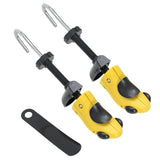 VidaXL Shoe spanners with shoe-in EU 34-37 Plastic yellow