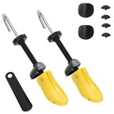 VidaXL Shoe spanners with shoe-in EU 34-37 Plastic yellow