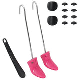Vidaxl Shoe spanners with shoehorn EU 34-40 Plastic pink