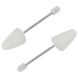 Vidaxl Shoe Spanners 5 pairs of EU 38-44 Plastic White