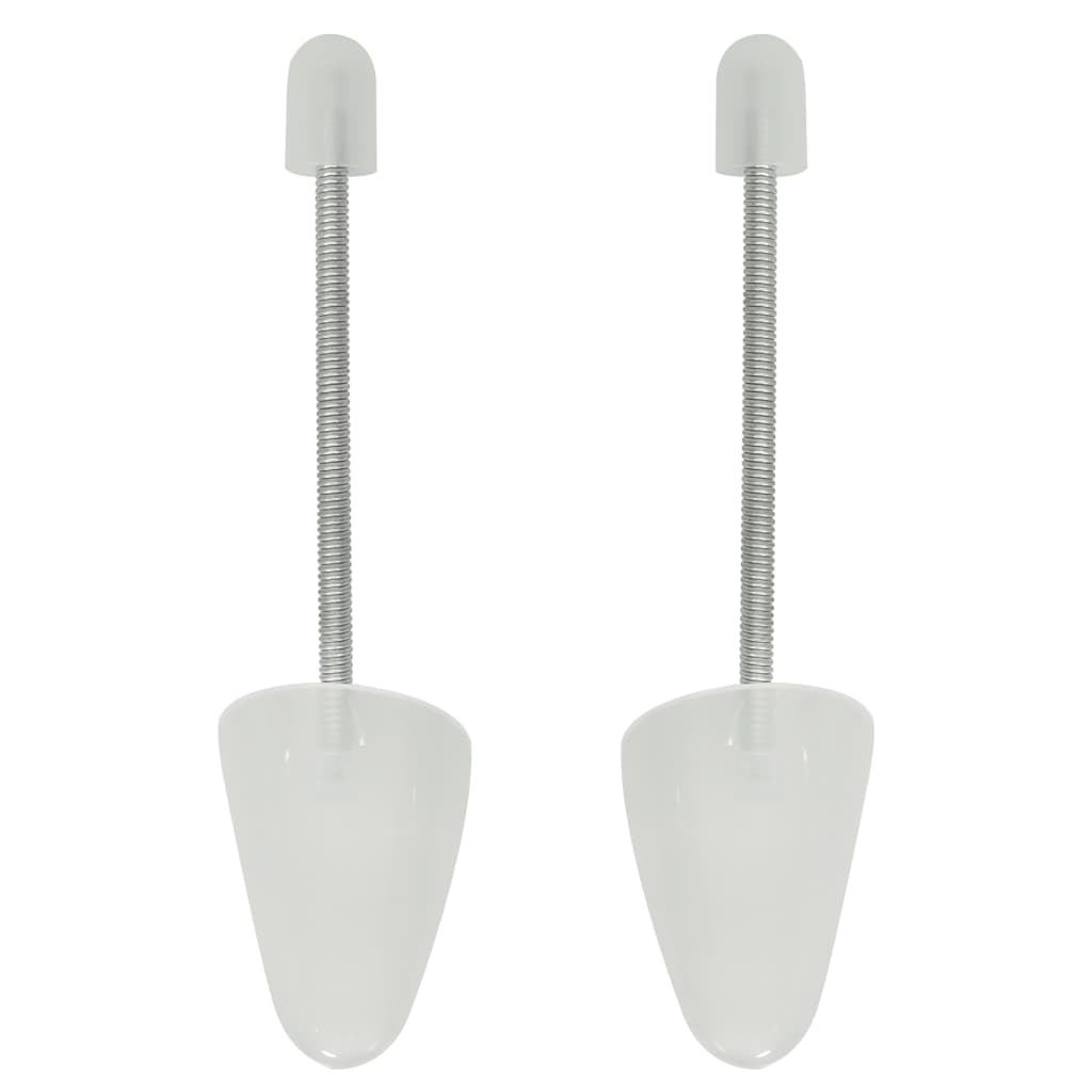 Vidaxl Shoe Spanners 5 pairs of EU 38-44 Plastic White