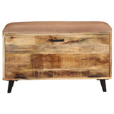 VidaXL shoe sofa 80x30x45 cm Solid mango wood