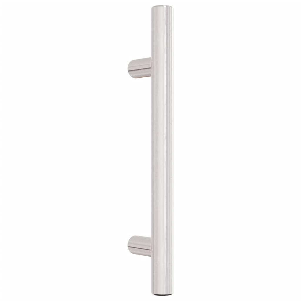 Vidaxl manijas de 20 st 96 mm de acero inoxidable de color plateado