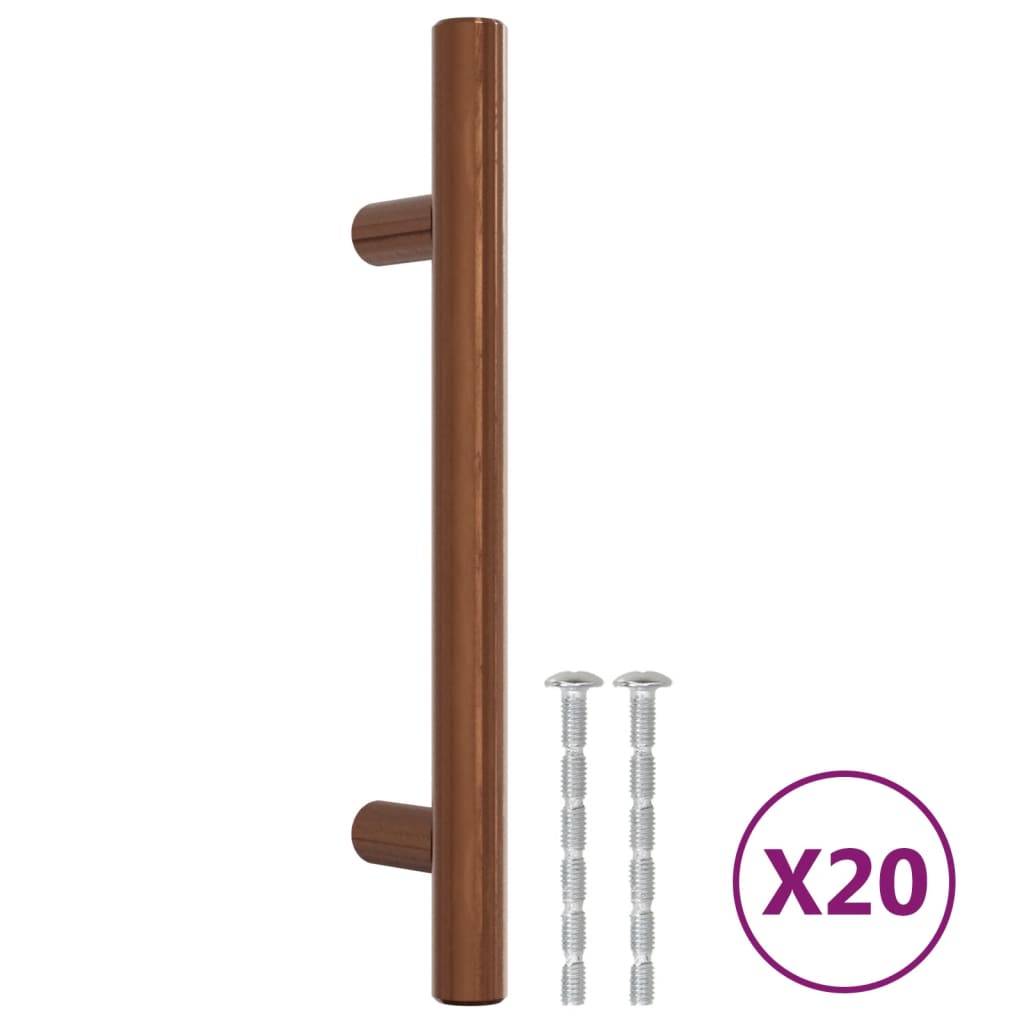 Vidaxl handles 20 st 96 mm stainless steel bronze colored