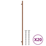 Vidaxl handles 20 st 480 mm stainless steel bronze colored