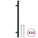 Vidaxl handles 10 st 192 mm stainless steel black