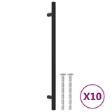 Vidaxl handles 10 st 224 mm stainless steel black