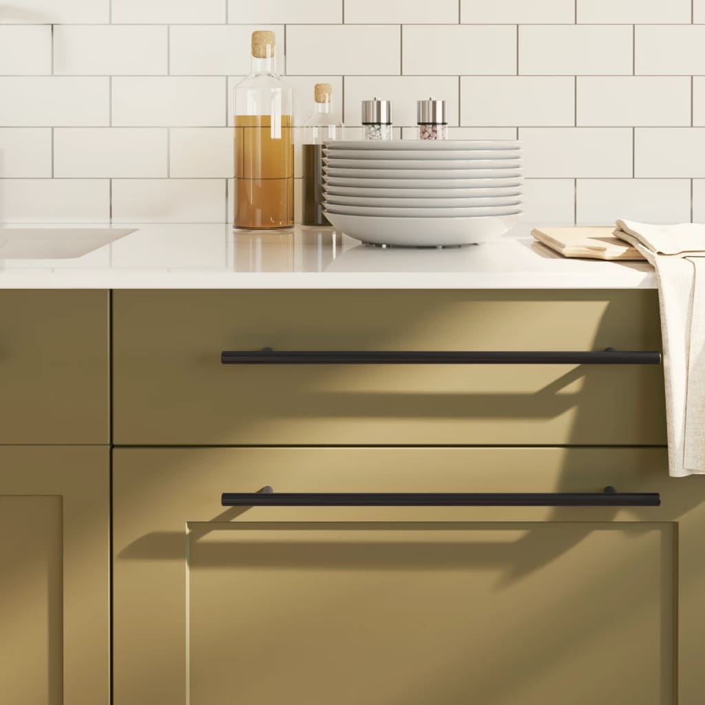 Vidaxl handles 10 st 320 mm stainless steel black