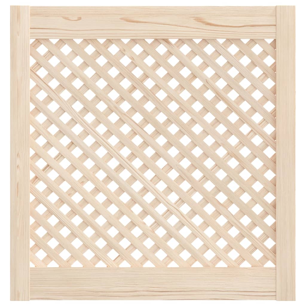 Vidaxl kastdeuren met latwerk 2 st 59,5x61,5 cm massief grenenhout