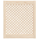 Vidaxl kastdeuren met latwerk 2 st 59,5x69 cm massief grenenhout