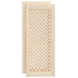 VidaXL Cabinet doors with slat 2 pcs 39.5x99 cm Solid pine