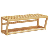 Parede de rack de toalha Vidaxl -Bambu 60x25x20 cm