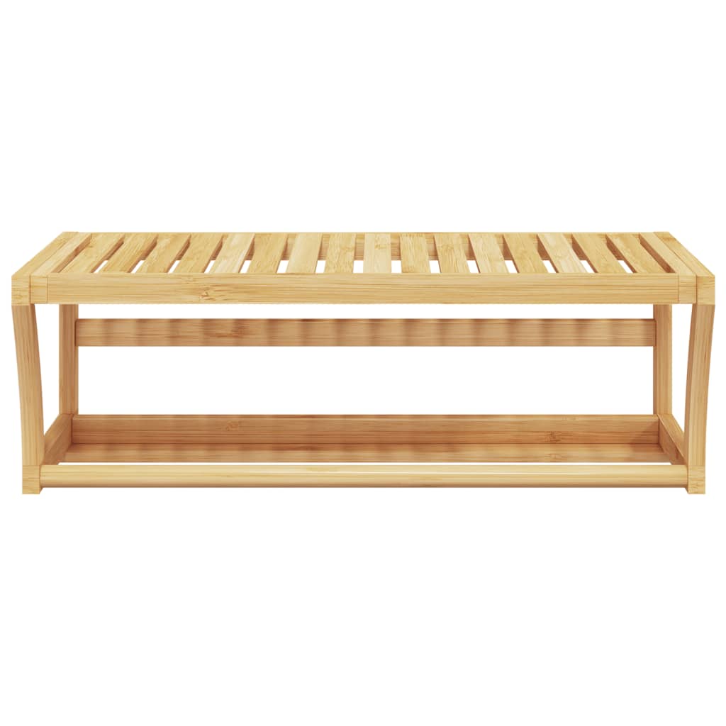 Parede de rack de toalha Vidaxl -Bambu 60x25x20 cm